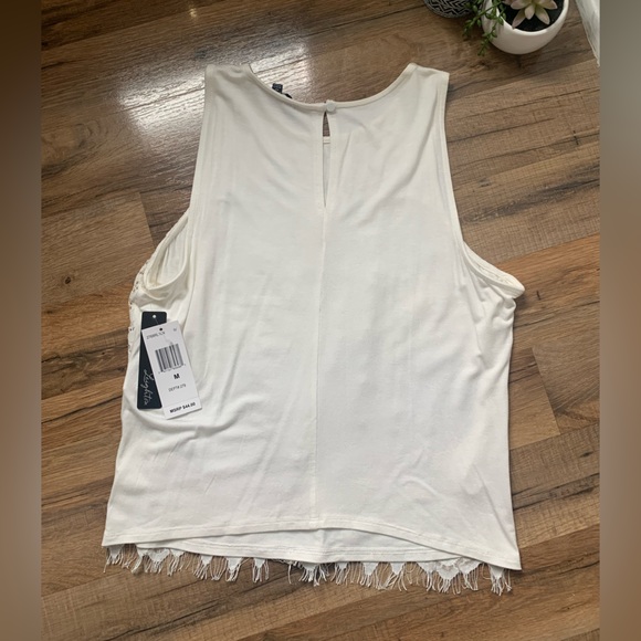 Leighton Lace-overlay Eyelash-fringe Blouse - Picture 5 of 14